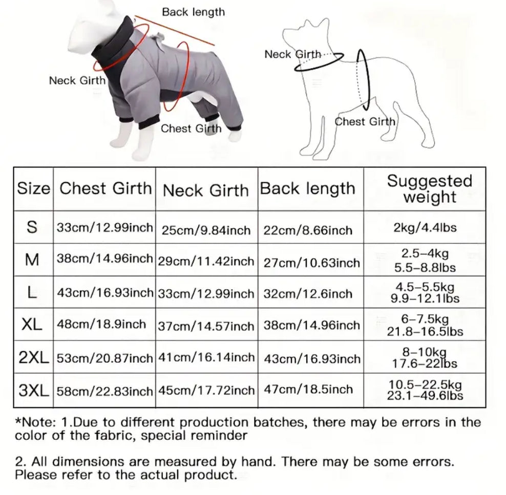 Warm Winter Dog Jacket